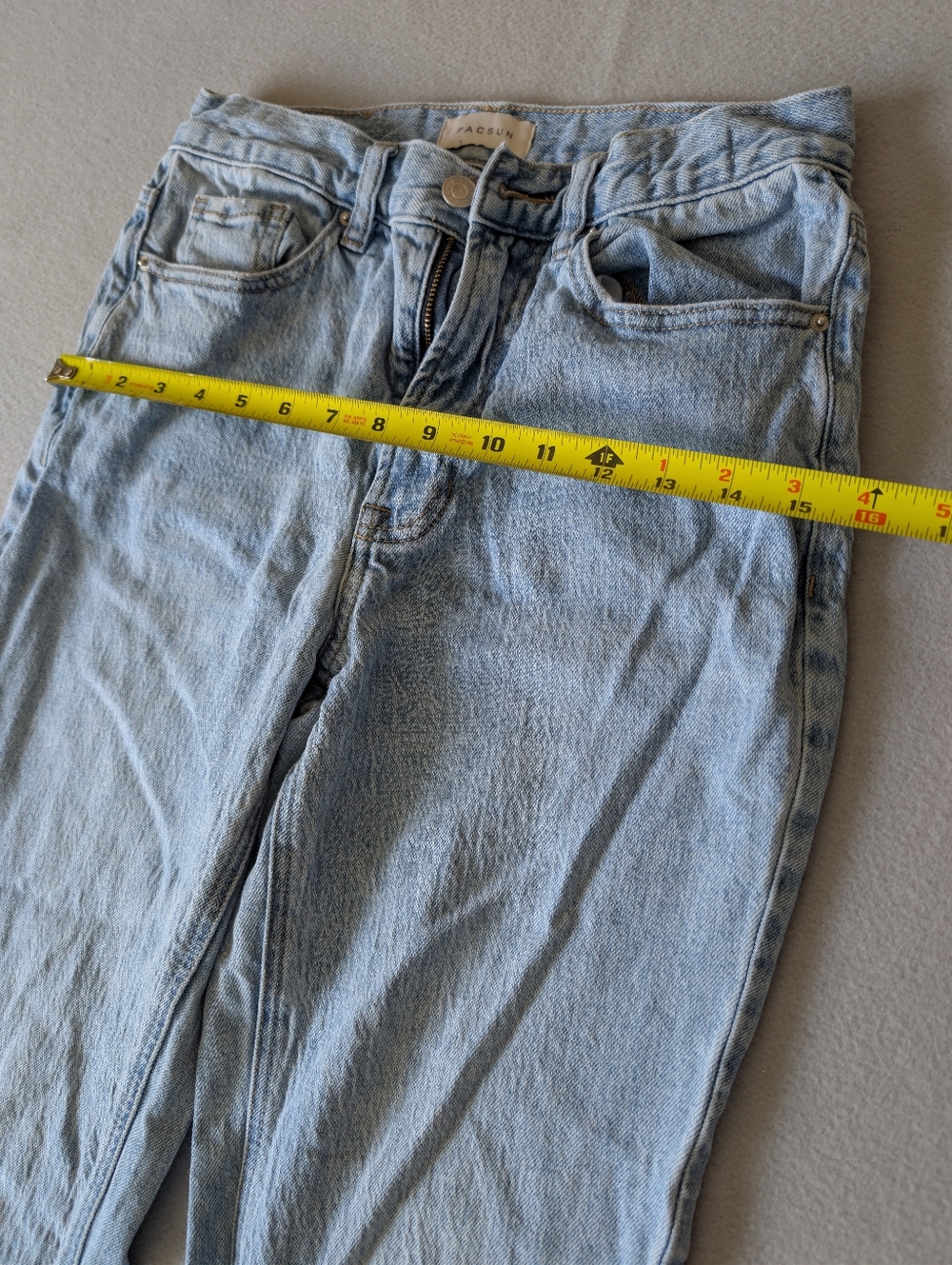 PacSun High Rise Bootcut Light Wash Distressed Jeans Soft Cotton Boho Sz 28/6R image 10